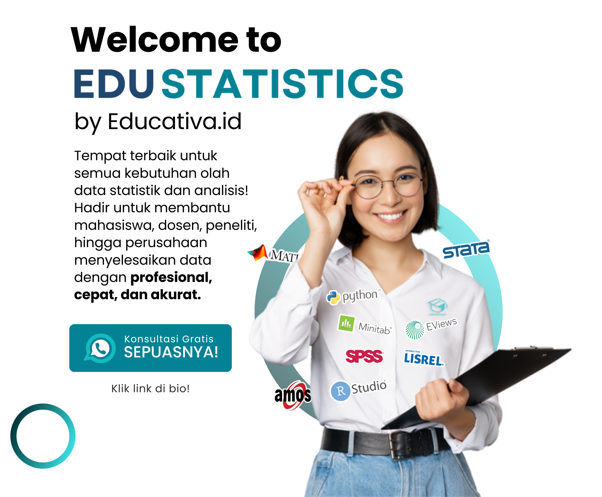 Welcome to Edustatistics – Jasa Olah Data Statistik & Analisis Data Profesional by Educativa.id. Solusi terbaik untuk mahasiswa, dosen, peneliti, dan perusahaan dalam pengolahan data skripsi, tesis, disertasi, jurnal, riset akademik, hingga bisnis. Layanan mencakup SPSS, SmartPLS, AMOS, R, Python, Stata, NVivo, dan lainnya. Dapatkan hasil cepat, akurat, dan terpercaya. Konsultasi GRATIS SEPUASNYA! Klik link di bio sekarang! #JasaOlahData #AnalisisStatistik #OlahDataSPSS #SmartPLS #JurnalIlmiah #DataScience #Statistika #PenelitianAkademik #Edustatistics