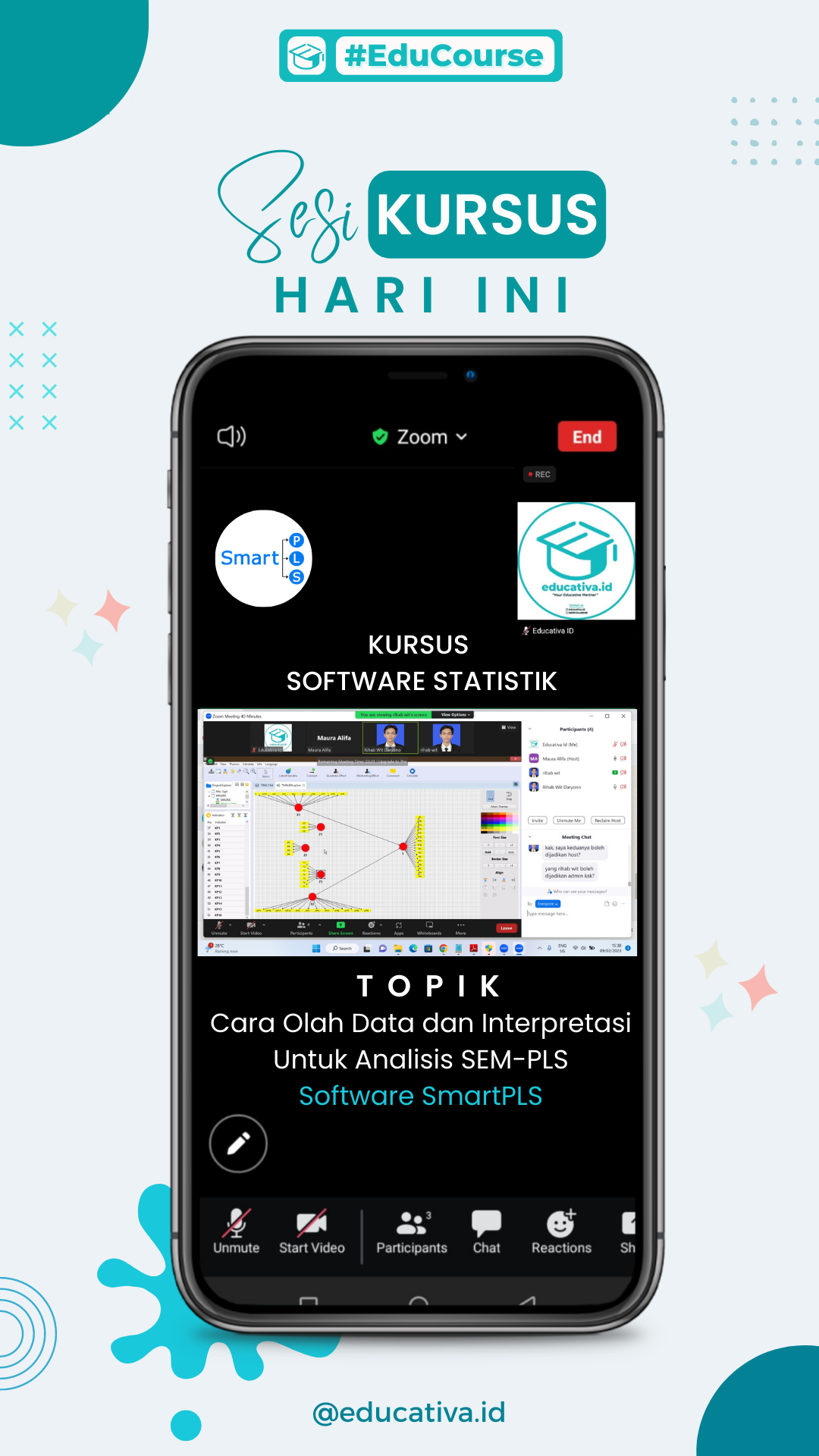 Testimoni jasa konsultasi dan kursus statistik dengan software SmartPLS.